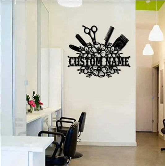 Personalized Hair Stylist Metal Sign, Hair Salon Sign, Barber Hair Stylist Gift, Hair Stylist Gifts, Hair - metal sign