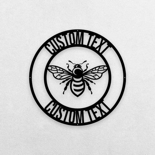 Bee Metal Sign Honey Bee Family Name Established Sign Bee Welcome Metal Sign Bee Keeper Bee Lovers Honey Bee Metal Art