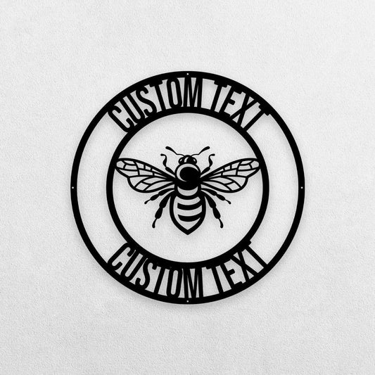 Bee Metal Sign Honey Bee Family Name Established Sign Bee Welcome Metal Sign Bee Keeper Bee Lovers Honey Bee Metal Art