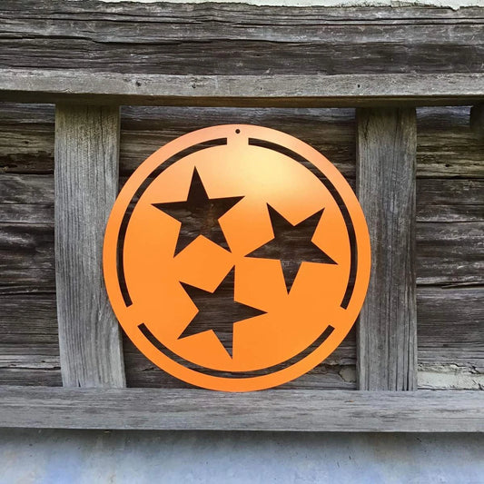 Tennessee Tristar Custom Metal Sign Cut Metal Sign Metal House Sign - 8 inches - metal sign