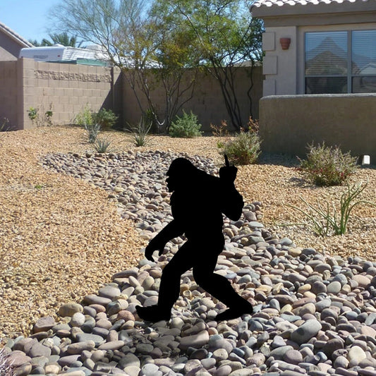 Funny Bigfoot Fck Metal Yard Sign, Camping Sign, Campsite Metal Art Laser Cut Metal Signs Custom Gift Ideas - 8 inches - metal sign