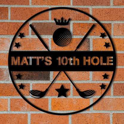 Personalized Golf Sign, Personalized Golf Decor, Golf Wall Art, 19th Hole Sign, Bar Sign, Metal Golf Sign, Golf Gifts For Men, Fathers Day Laser Cut Metal Signs Custom Gift Ideas