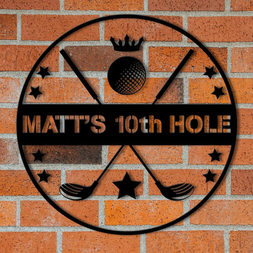 Personalized Golf Sign, Personalized Golf Decor, Golf Wall Art, 19th Hole Sign, Bar Sign, Metal Golf Sign, Golf Gifts For Men, Fathers Day Laser Cut Metal Signs Custom Gift Ideas