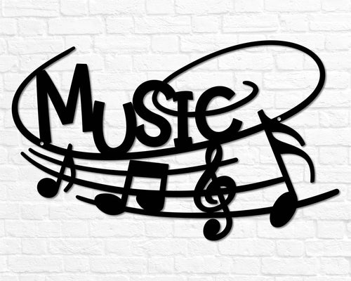 Metal Music Metal Music Gift For Teacher Metal Music Sign Music Teacher Gift Band Gift Music Wall Decor Music Room Decor Music Love