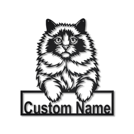 Personalized Ragdoll Cat Metal Sign Art, Custom Ragdoll Cat Metal Sign, Animal Gift, Pets Gift, Birthday - metal sign