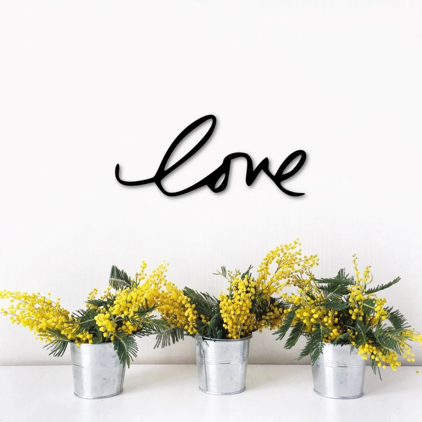 Love Sign Metal Art Word Signs Cursive Wall Letters Master Bedroom Wall Decor Love Script Word Anniversary Gifts Wedding Decor