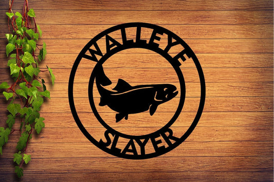 Personalized Fishing Sign, Fishing Sign, Home Decor Fishing Sign, Metal Home Decor, Steel Metal Art - metal sign