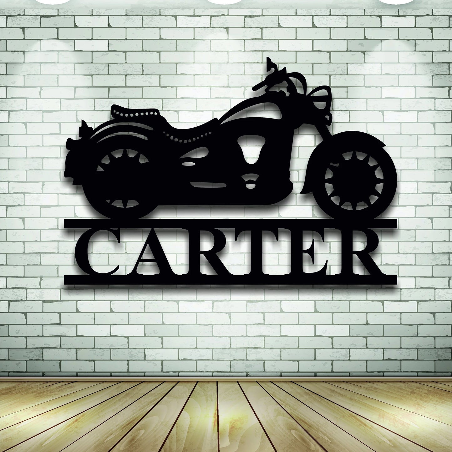 Custom Metal Motorcycle Sign, Personalized Motorcycle Name Metal Sign, Metal Wall Decor, Personalized Name Sign, Metal Name Sign, Bike Sign Laser Cut Metal Signs Custom Gift Ideas