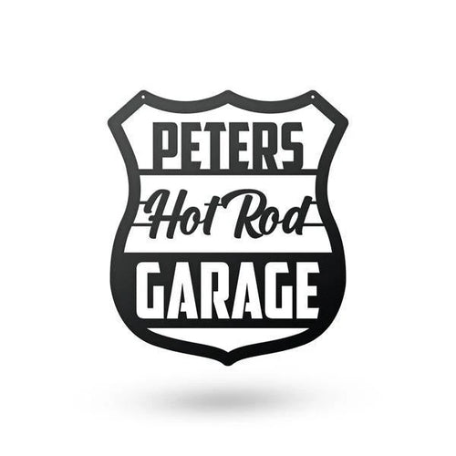 Hot Rod Garage Metal Sign Cut Metal Sign Metal House Sign