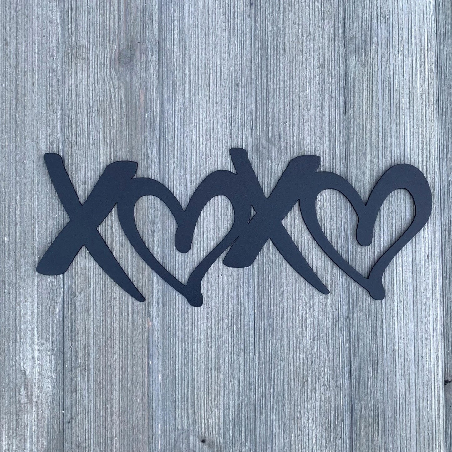 Xoxo Metal Sign Cutout Cut Metal Sign Wall Metal Art