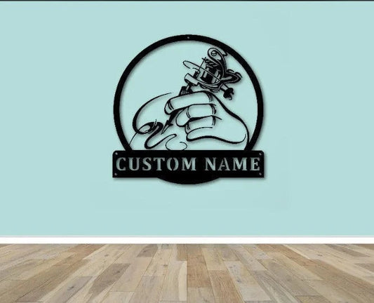 Personalized Tattoo Artist Metal Sign, Tattoo Artist Sign, Gift For Tattoo Artist, Funny Sign For Tattoo - metal sign