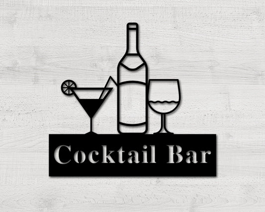 Personalized Metal Bar Sign, Custom Metal Sign Outdoor, Man Cave Signs Metal, Metal Signs Personalized - metal sign
