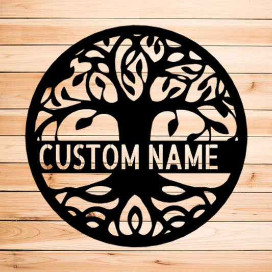 Personalized Tree Of Life Indoor Outdoor Steel Wall Sign Art Birthday Anniversary Wedding Housewarming - wedding detail