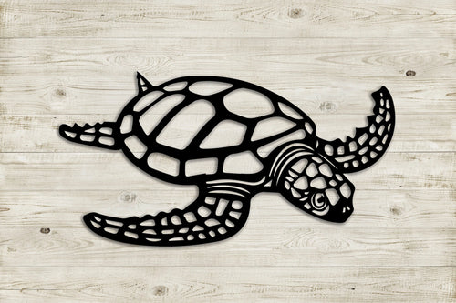 Metal Sea Turtle Ocean Decor Beach Decor Art Metal Wall Decor Metal Turtle Metal Sea Life Under The Seaturtle Decor