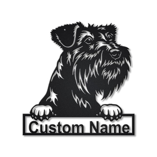 Personalized Tsverkshnautser Dog Metal Sign Art, Custom Tsverkshnautser Dog Metal Sign, Dog Gift - metal sign
