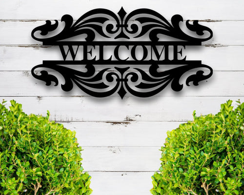 Metal Welcome Sign Outdoor Welcome Sign Housewarming Gift Realtor Closing Gift Welcome Sign Home Metal Welcome Sign Wedding Gift