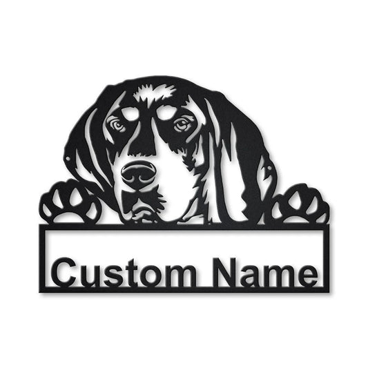 Personalized Bluetick Coonhound Metal Sign Art, Custom Bluetick Coonhound Metal Sign, Dog Gift, Birthday - metal sign