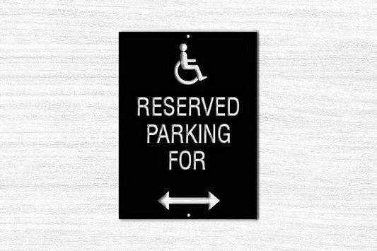 Custom Parking Sign Made Of Aluminum, Reserved Parking Sign, Personalized Parking Sign, Employee Parking - metal sign