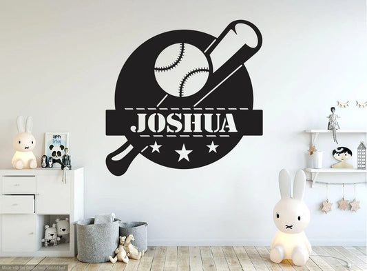 Personalized Baseball Metal Sign, Boys Wall Decor, Boys Room Metal Wall Decor, Personalized Decor - metal sign