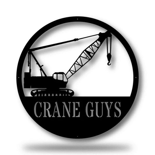Crane Monogram Customized Metal Signs, Custom Metal Sign, Custom Signs, Metal Sign Laser Cut Metal Signs Custom Gift Ideas - 8 inches - metal sign