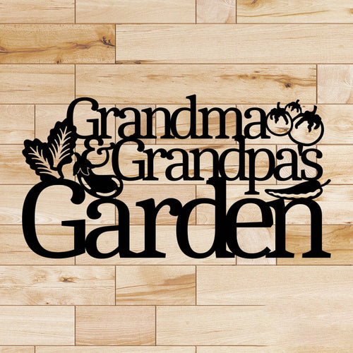 Large Custom Garden Sign Fence Sign Metal Sign Cut Metal Sign Wall Metal Sign