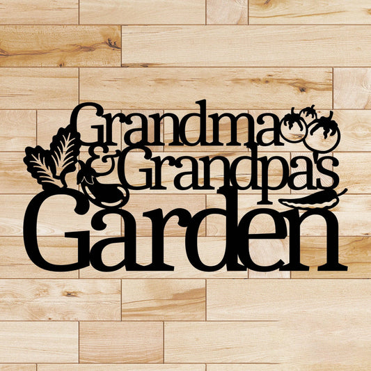 Large Custom Garden Sign Fence Sign Metal Sign Cut Metal Sign Wall Metal Sign - 8 inches - metal sign