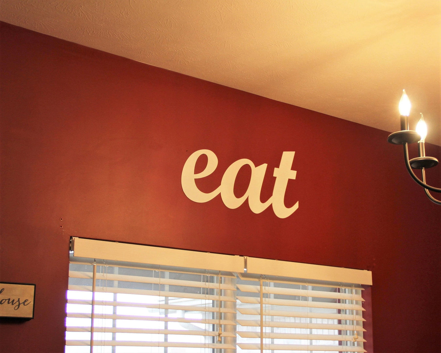 Eat Word Decor Restaurant Decor Southern Decor Decorative Wall Hanging Eat Metal Wall Sign