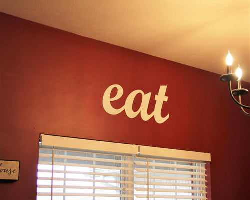 Eat Word Decor Restaurant Decor Southern Decor Decorative Wall Hanging Eat Metal Wall Sign