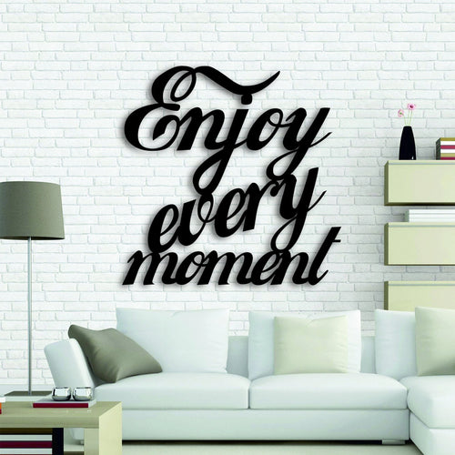 Enjoy Every Moment Motivational Wall Decor Kitchen Wall Signs Metal Letters Metal Wall Decor Hanging Housewarming Gift