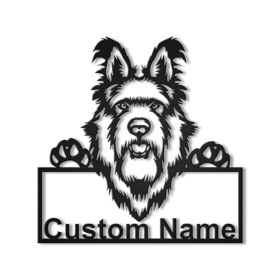 Personalized Berger Picard Dog Metal Sign Art, Custom Berger Picard Dog Metal Sign, Father's Day Gift, Pets Gift, Birthday Gift, Laser Cut Metal Signs Custom Gift Ideas