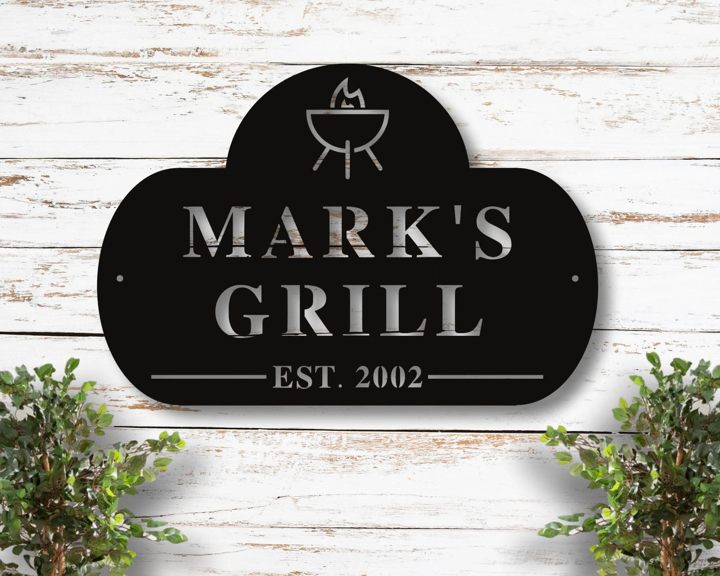 Personalized Fathers Day Gift Personalized Gift For Him Husband Gift Custom Bbq Sign Metal Decor Sign Personalized, Laser Cut Metal Signs Custom Gift Ideas