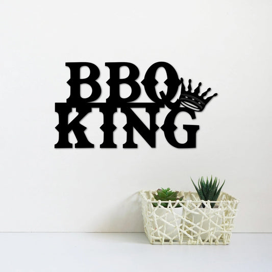 Bbq King Sign Gift Idea For Him Metal Patio Or Porch Decor Barbecue Decor Father's Day Giftgift For Husband Sign For The Deck