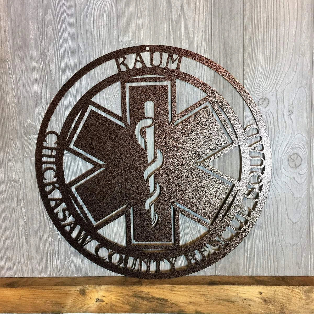 Ems # 1 Personalized Ems Sign, Cut Metal Sign, Metal Wall Art, Metal House Sign Laser Cut Metal Signs Custom Gift Ideas