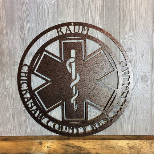 Ems # 1 Personalized Ems Sign, Cut Metal Sign, Metal Wall Art, Metal House Sign Laser Cut Metal Signs Custom Gift Ideas