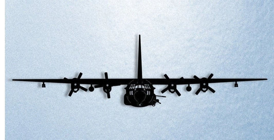 Ac130w Spectre Gunship Aircraft Metal Sign Cut Metal Sign Wall Decor