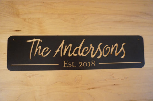 Established Sign, Establish Sign, Custom Metal Sign, Metal Signs Personalized, Personalized Metal Sign - metal sign