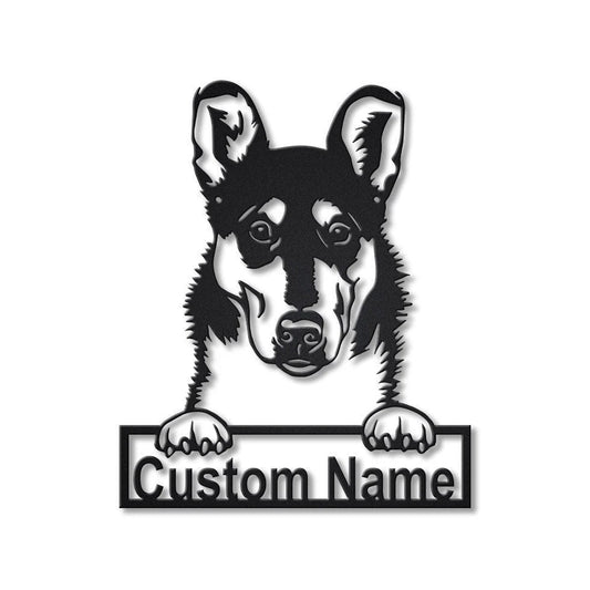 Personalized Smooth Collie Dog Metal Sign Art, Custom Smooth Collie Dog Metal Sign, Boxer Dog Funny, Dog - metal sign