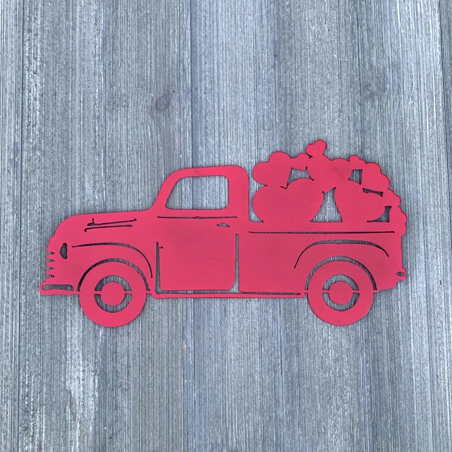 Valentines Day Truck Metal Sign Cutout Cut Metal Sign Wall Metal Art