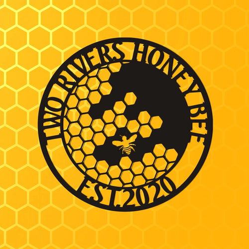 Custom Bee Theme Farm Sign, Honey Bee Sign, Custom Bee Theme Farm Sign Wall Art, Honey Bee Family Wall, Metal Sign, Custom Last Name Sign Laser Cut Metal Signs Custom Gift Ideas