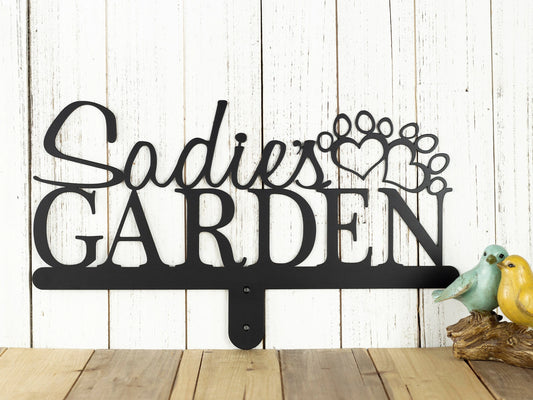 Dog Name Metal Sign, Dog Memorial, Garden Sign, Dog Gift, Dog Sign, Custom Sign, Personalized Gift, Metal - memorial keepsake