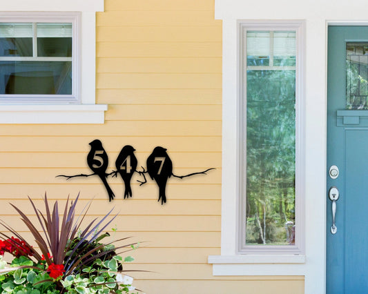 Modern House Numbers, Contemporary Home Address, Address Sign, Custom Address Plaque, Personalized Door - metal sign