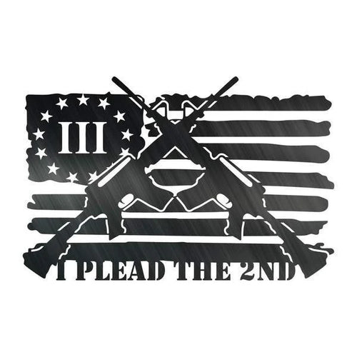 Plead The 2nd Flag Customized Metal Signs Custom Metal Sign Custom Signs Metal Sign