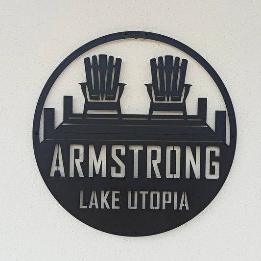 Family Lake Lot Sign, Lake House Sign, Lakeside Sign, Lake House Decor, Lake Decor, Metal Sign, Metal - metal sign
