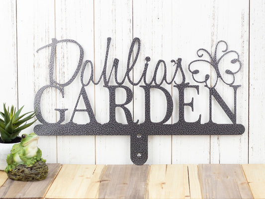 Name Sign, Custom Garden Sign, First Name, Gift For Her, Metal, Custom Gift, Personalized Gift, Sign - metal sign