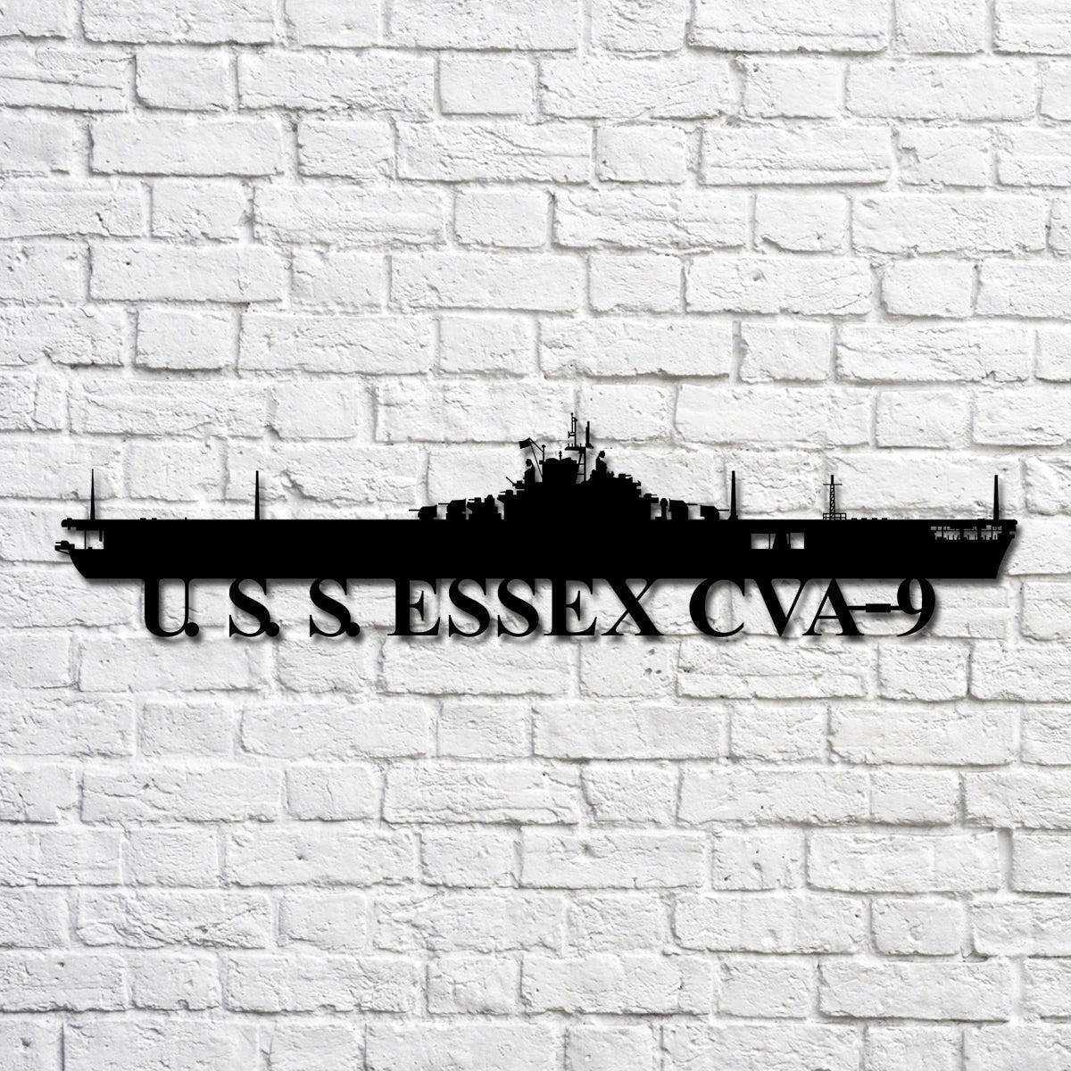 U.s.s. Essex Cva9 Navy Ship Metal Art, Custom Us Navy Ship Cut Metal Sign, Gift For Navy Veteran, Navy Ships Silhouette Metal Art, Navy Home Decor Laser Cut Metal Signs Custom Gift Ideas