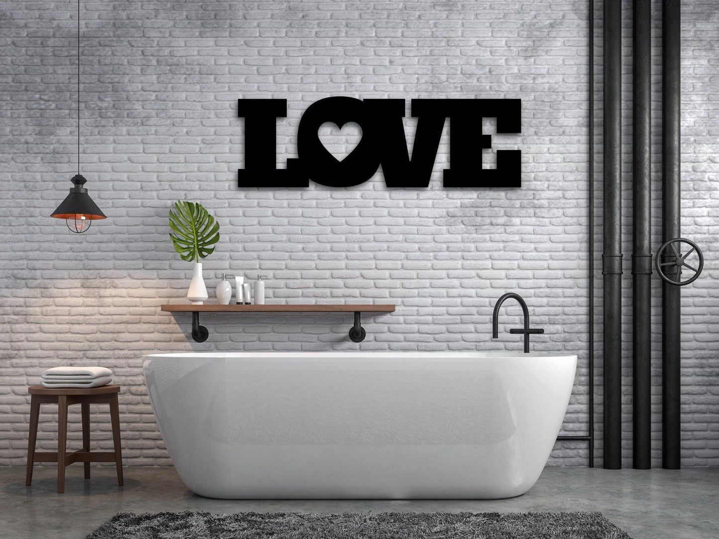 Valentines Day Love Sign Love Valentine's Day Decor Custom Metal Sign Metal Valentine's Day Sign