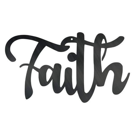 Faith Customized Metal Signs, Custom Metal Sign, Custom Signs, Metal Sign, Metal Laser Cut Metal Signs Custom Gift Ideas - 8 inches - metal sign