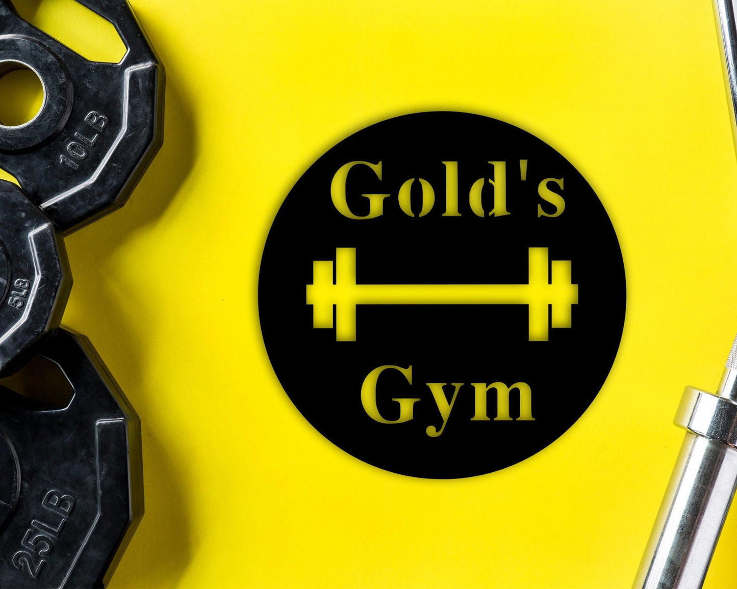 Personalized Metal Gym Sign, Custom Gym Business Name Sign, Gym Sign, Home Workout Name Sign, Gift For Workout Lover, Exercise Nut Decor, Metal Laser Cut Metal Signs Custom Gift Ideas