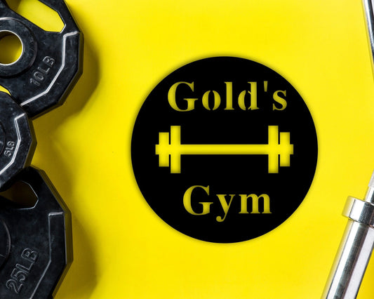 Personalized Metal Gym Sign, Custom Gym Business Name Sign, Gym Sign, Home Workout Name Sign, Gift For - metal sign