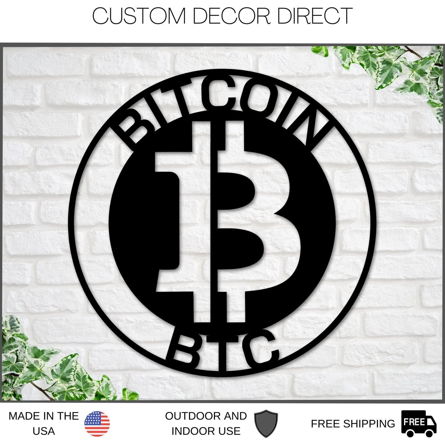 Bitcoin Sign, Metal Bitcoin Sign, Personalized Bitcoin, Custom Cryptocurrency Sign, Bitcoin Gift, Bitcoin Wall Art, Bitcoin Crypto Metalsign Laser Cut Metal Signs Custom Gift Ideas
